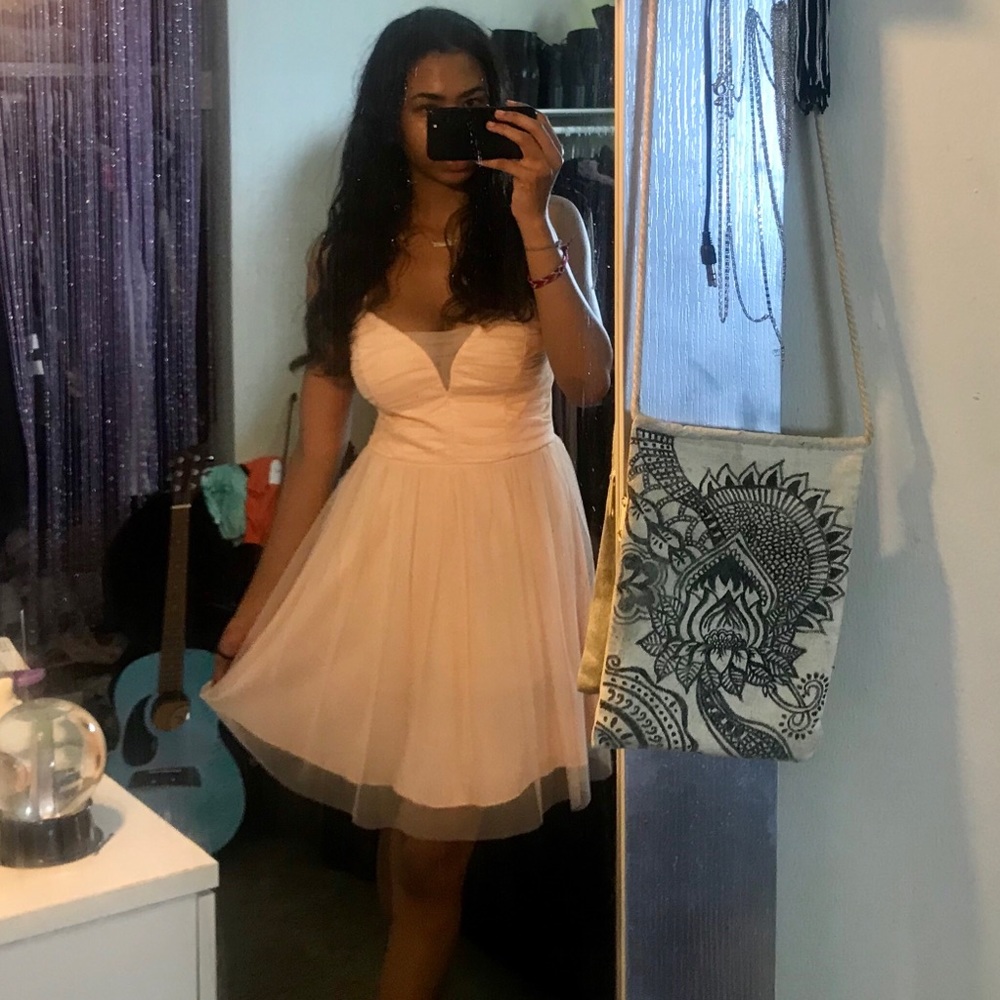 💓 Pink Princess Sheer Flare Dress